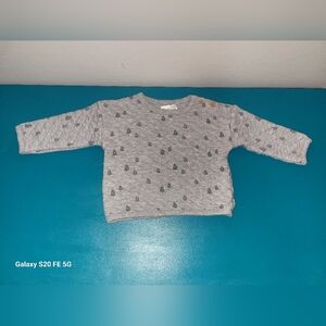 Organic Little Planet * Grey Baby Christmas Sweater 🎄 * Size 9 Months * Unisex